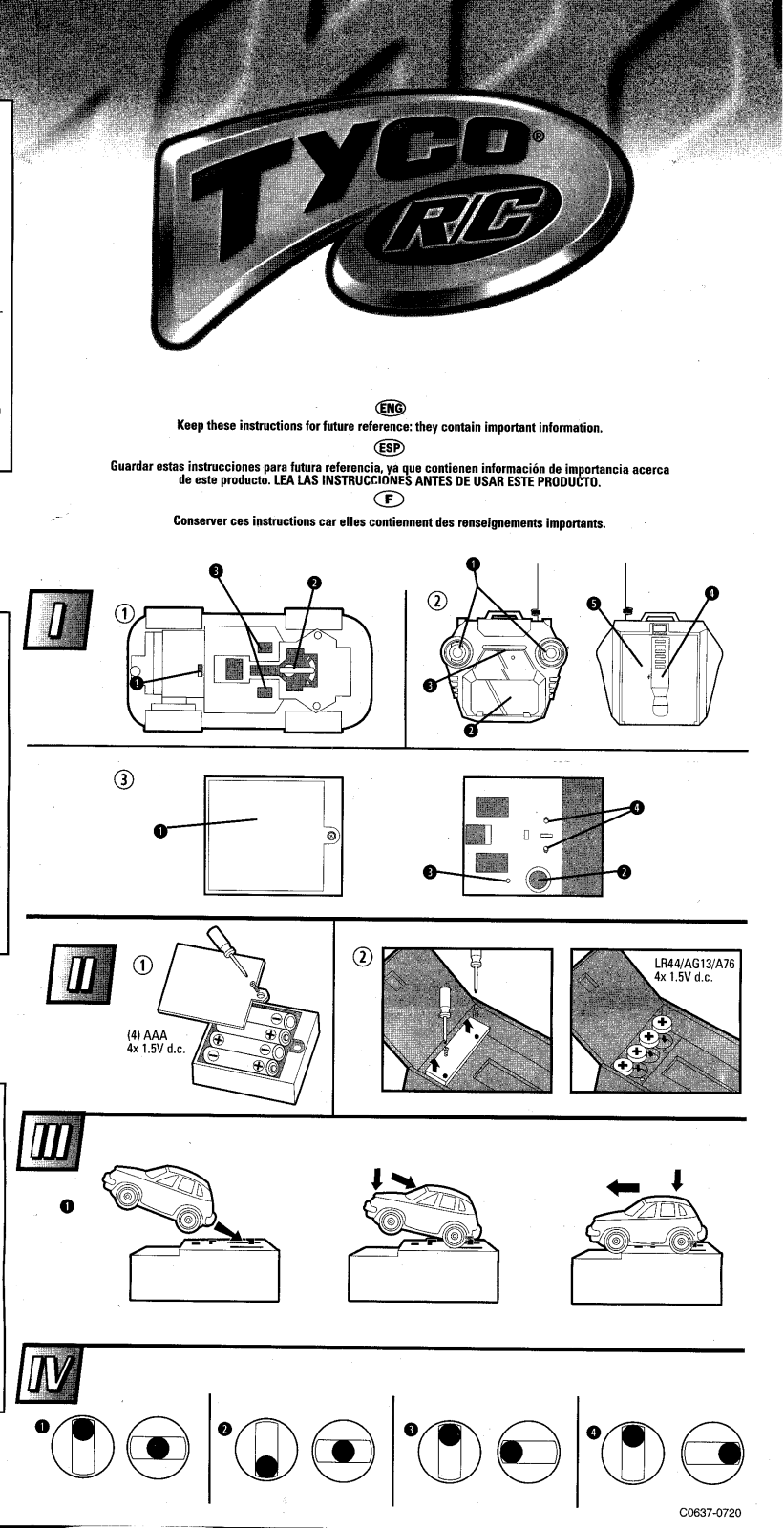 Fisher-Price C0637 Instruction Sheet