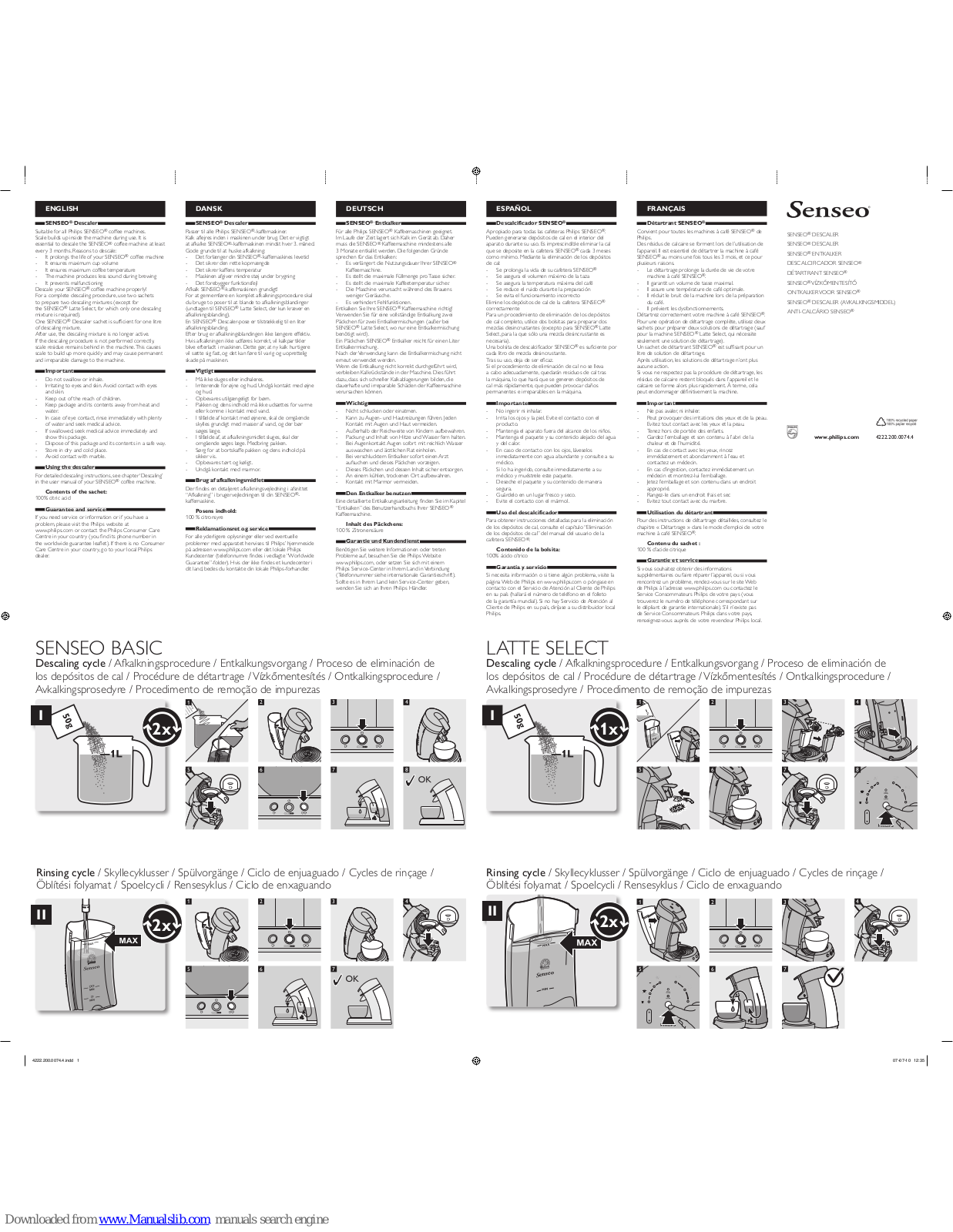 Philips HD7006/97, HD7006/00, HD7012/00, HD7011/00 User Manual