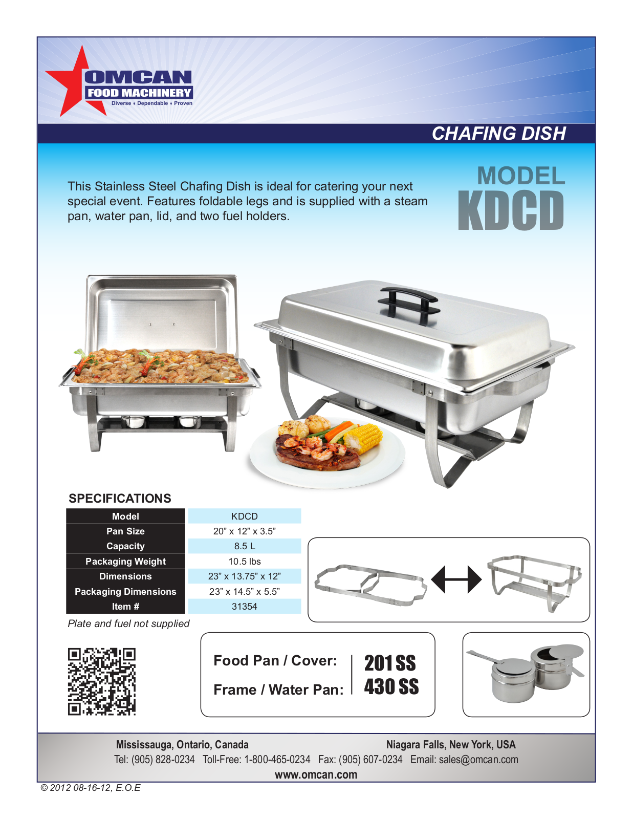 Omcan Food Machinery KDCD User Manual