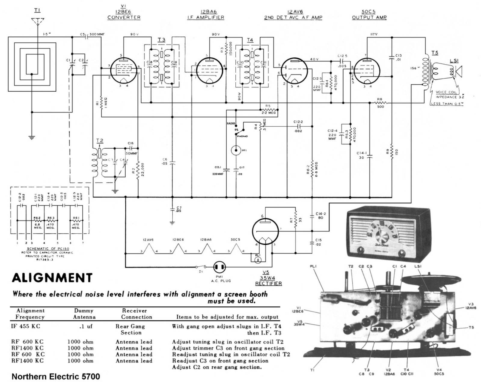 Northern Electric 5700 schematic