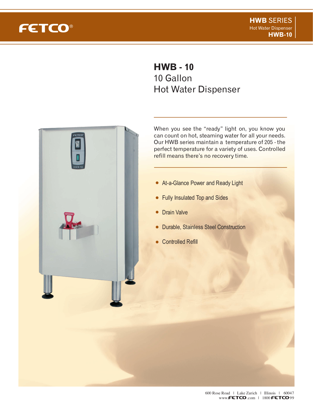 Fetco HWB-10 User Manual