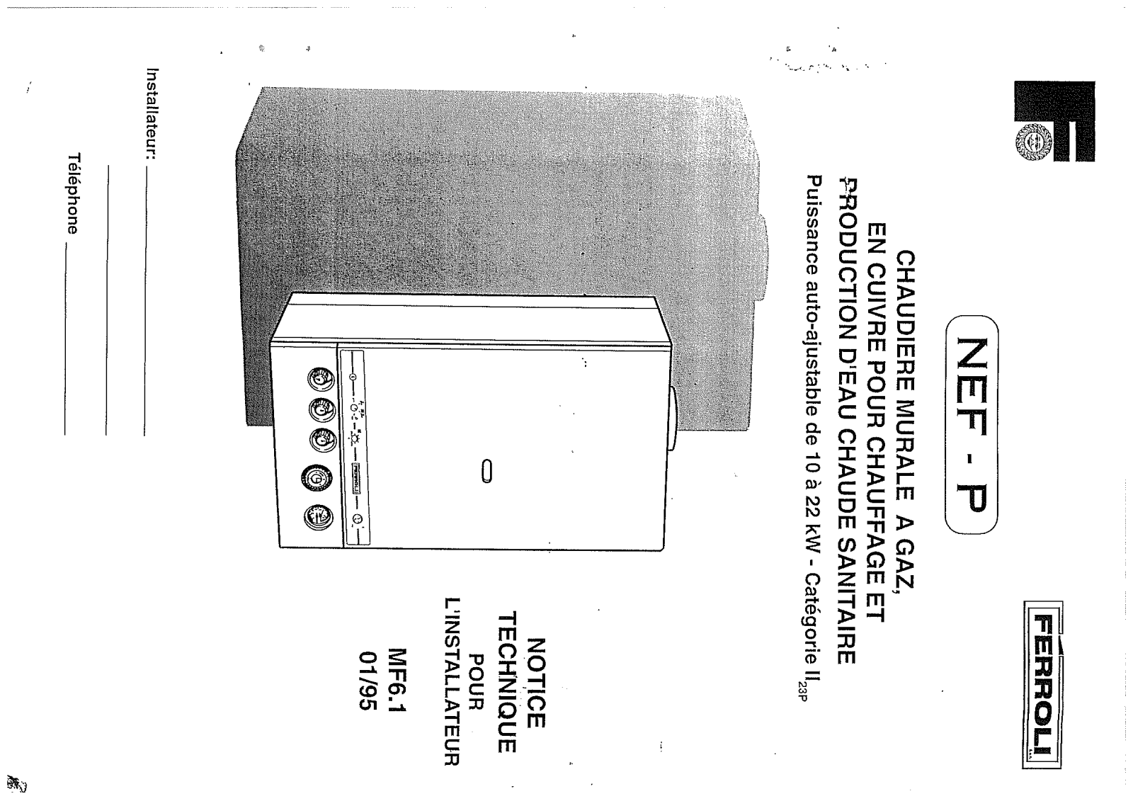 FERROLI NEF-P (PARTIE I) User Manual