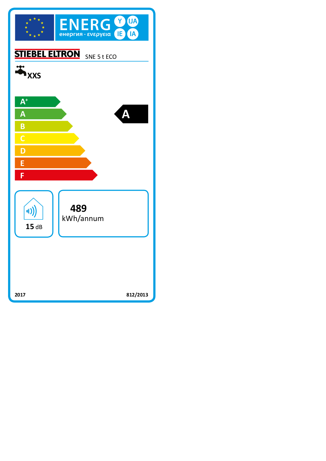 Stiebel Eltron SNE 5 t ECO Datenblatt