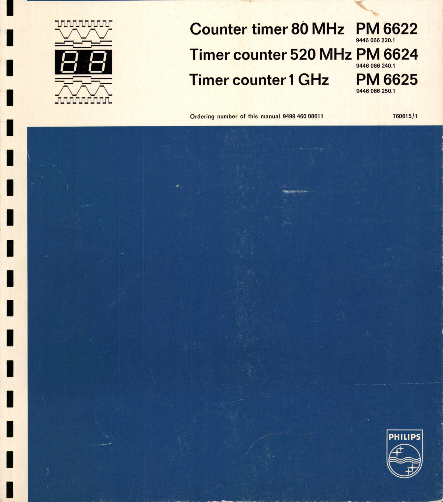 Philips PM 6625, PM 6624, PM 6622 Service manual