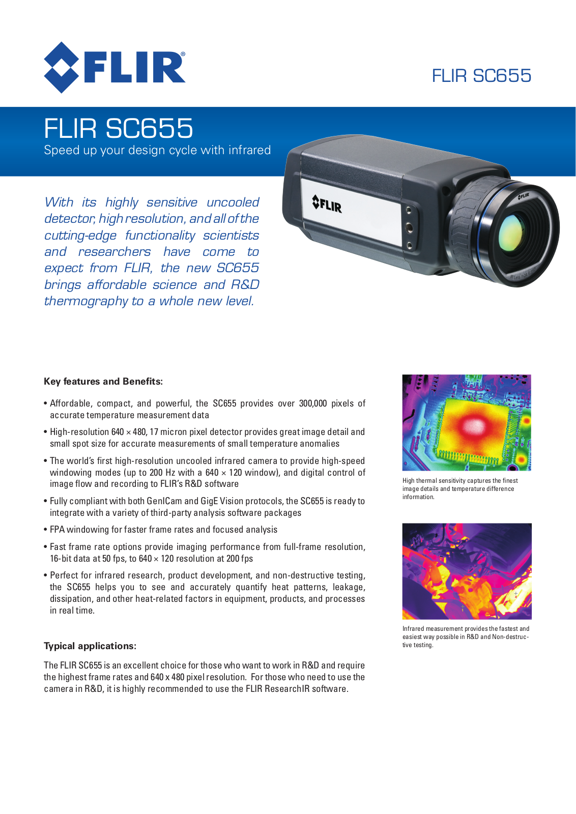 FLIR SC655 Data sheet