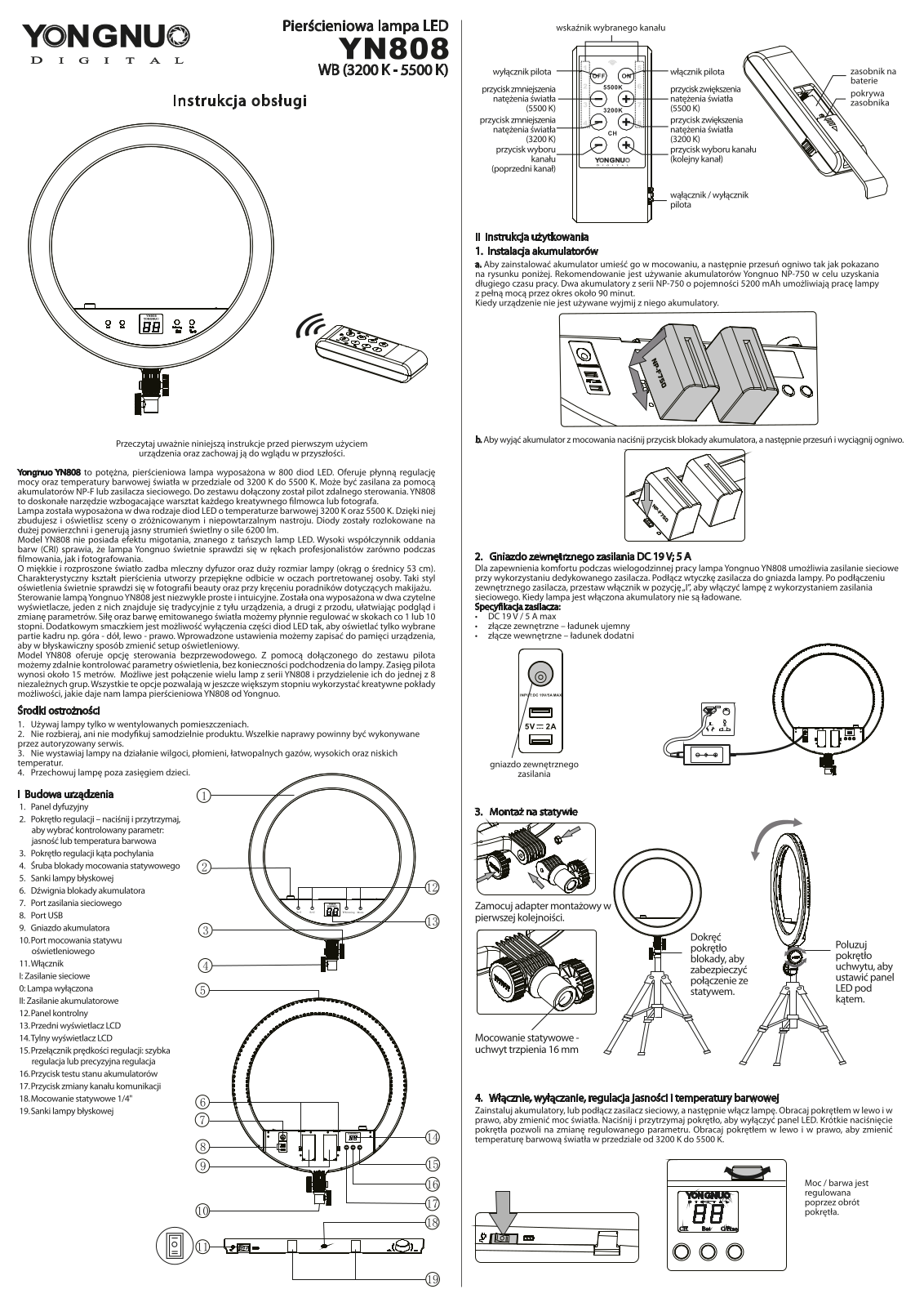 YONGNUO YN808 WB User guide