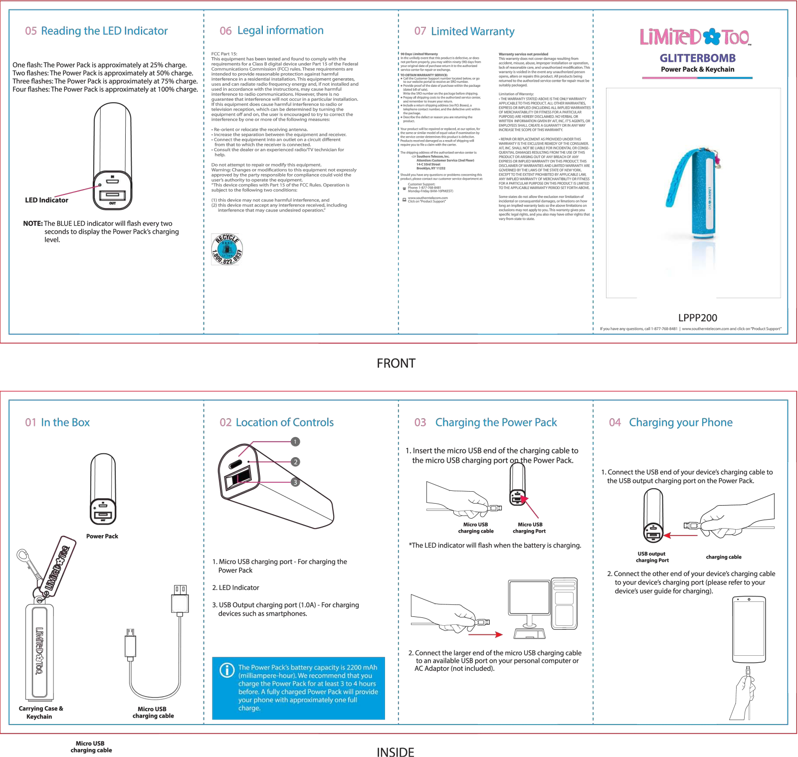 Limited TOO LPPP200 User Manual