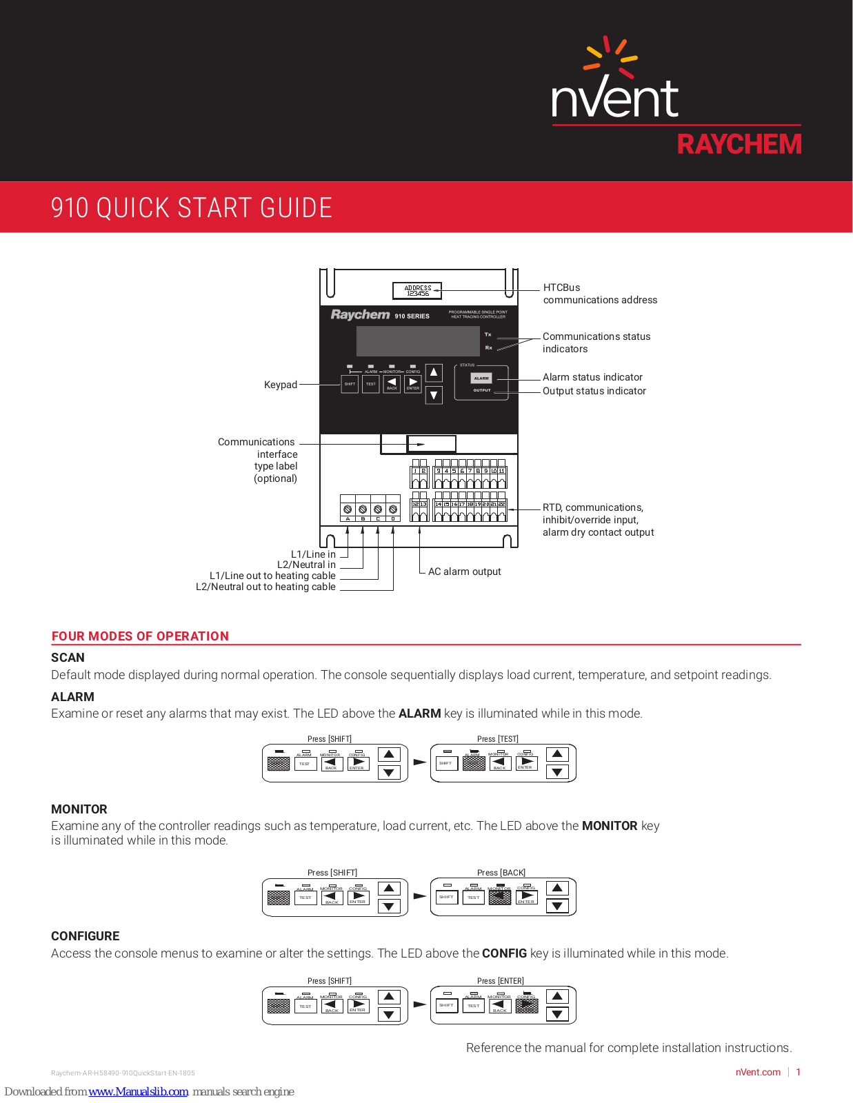 Raychem 910 Quick Start Manuals - ManualMachine.com