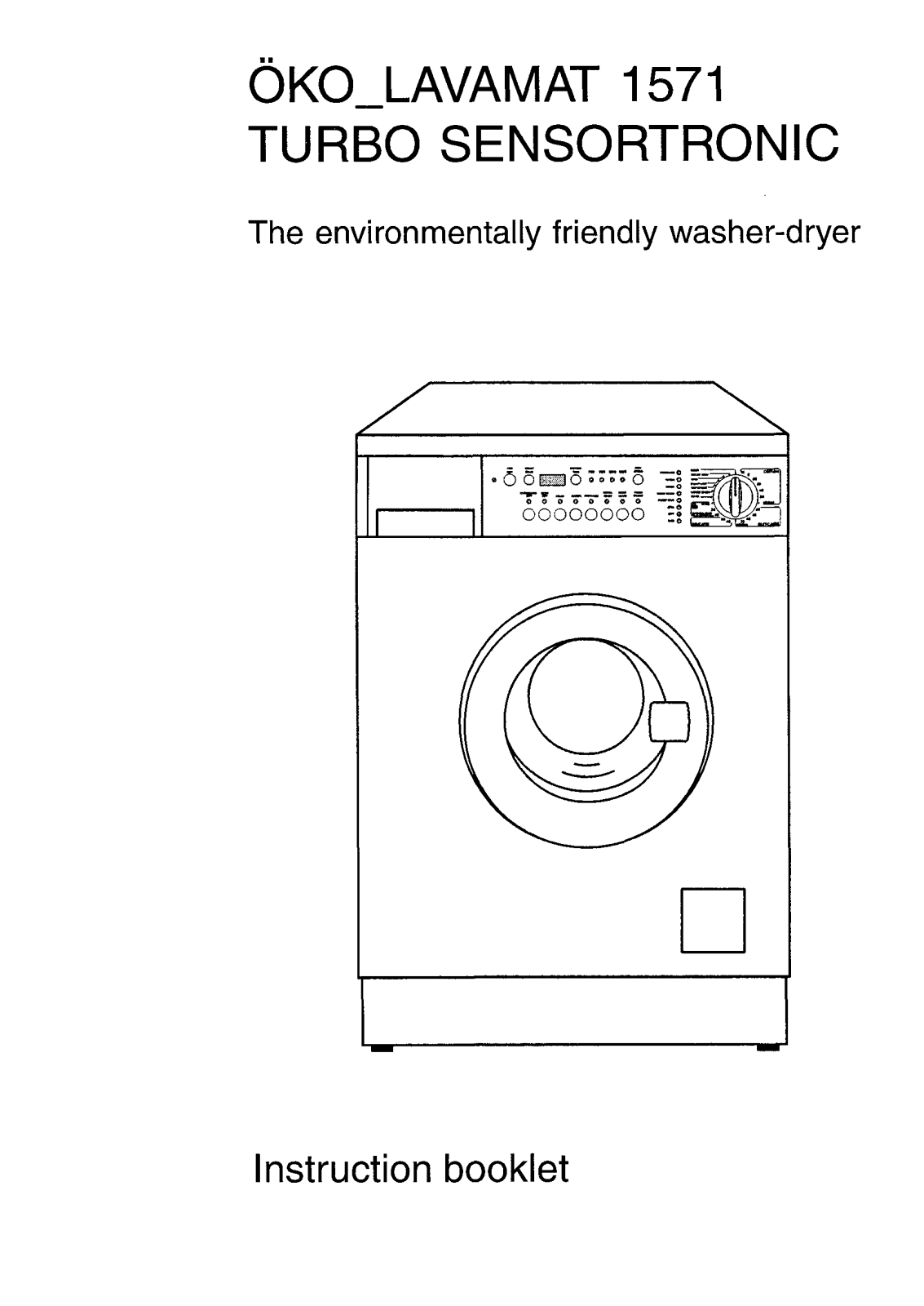 AEG Lavamat 1571 Turbo Sen User Manual