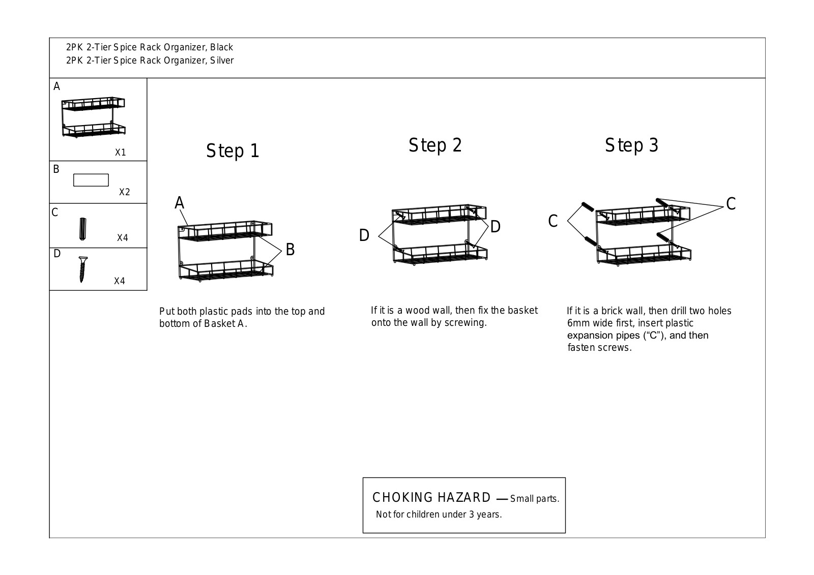 Prep & Savour BFAU1004 Installation & Assembly - ManualMachine.com