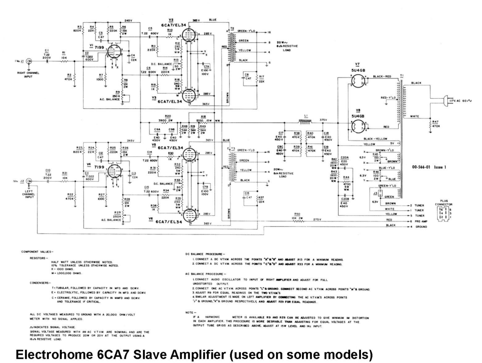 Electrohome 6ca7 schematic