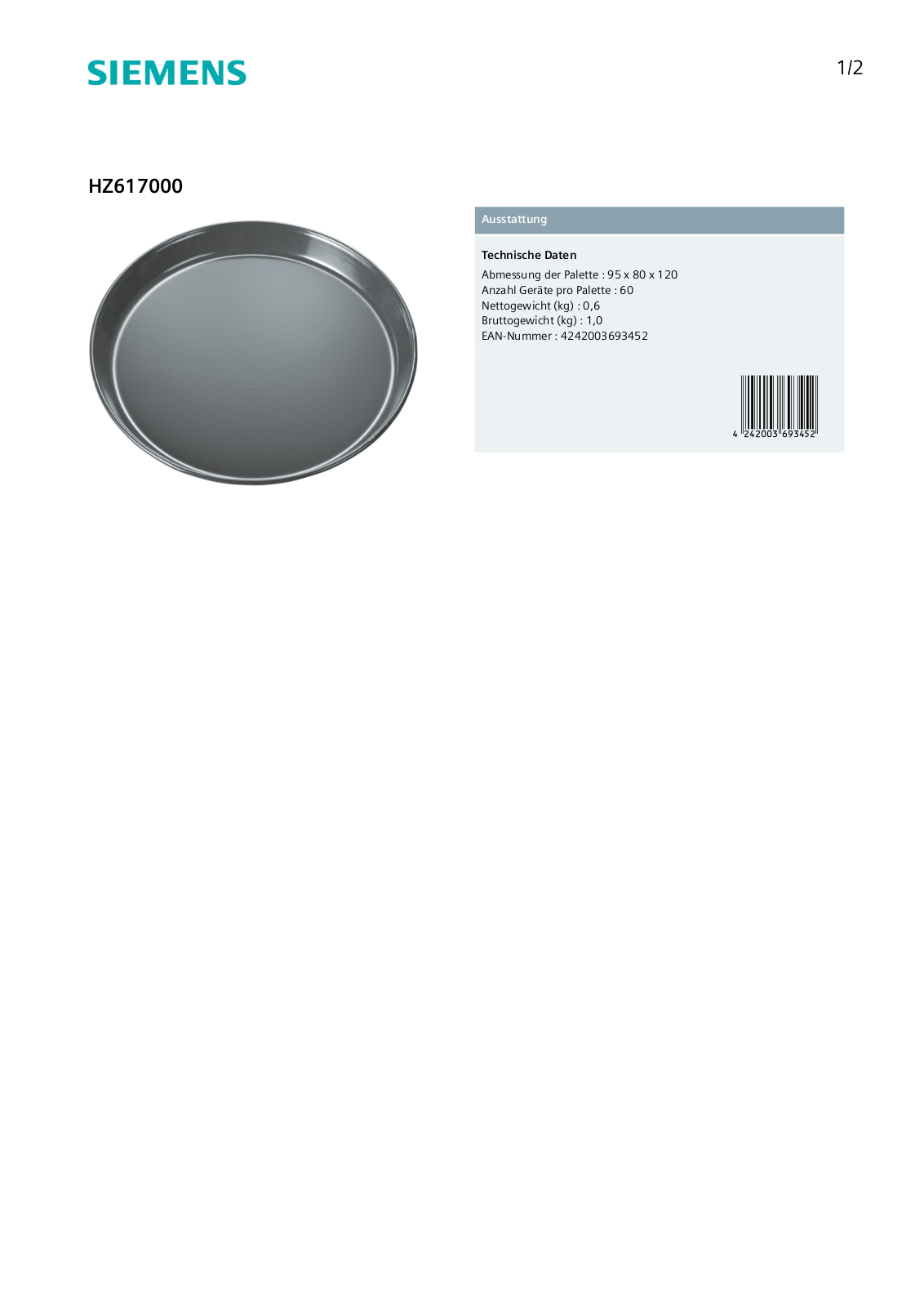 Siemens HZ617000 User Manual