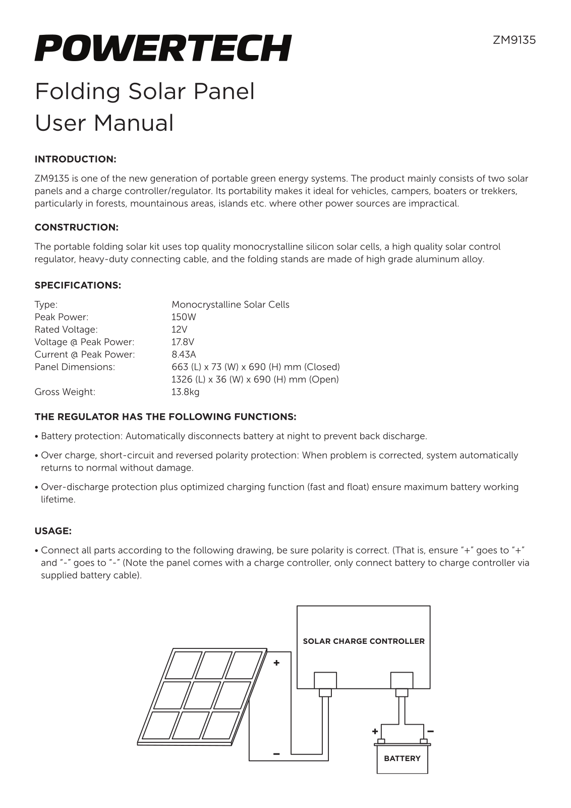 Powertech ZM9135 User Manual