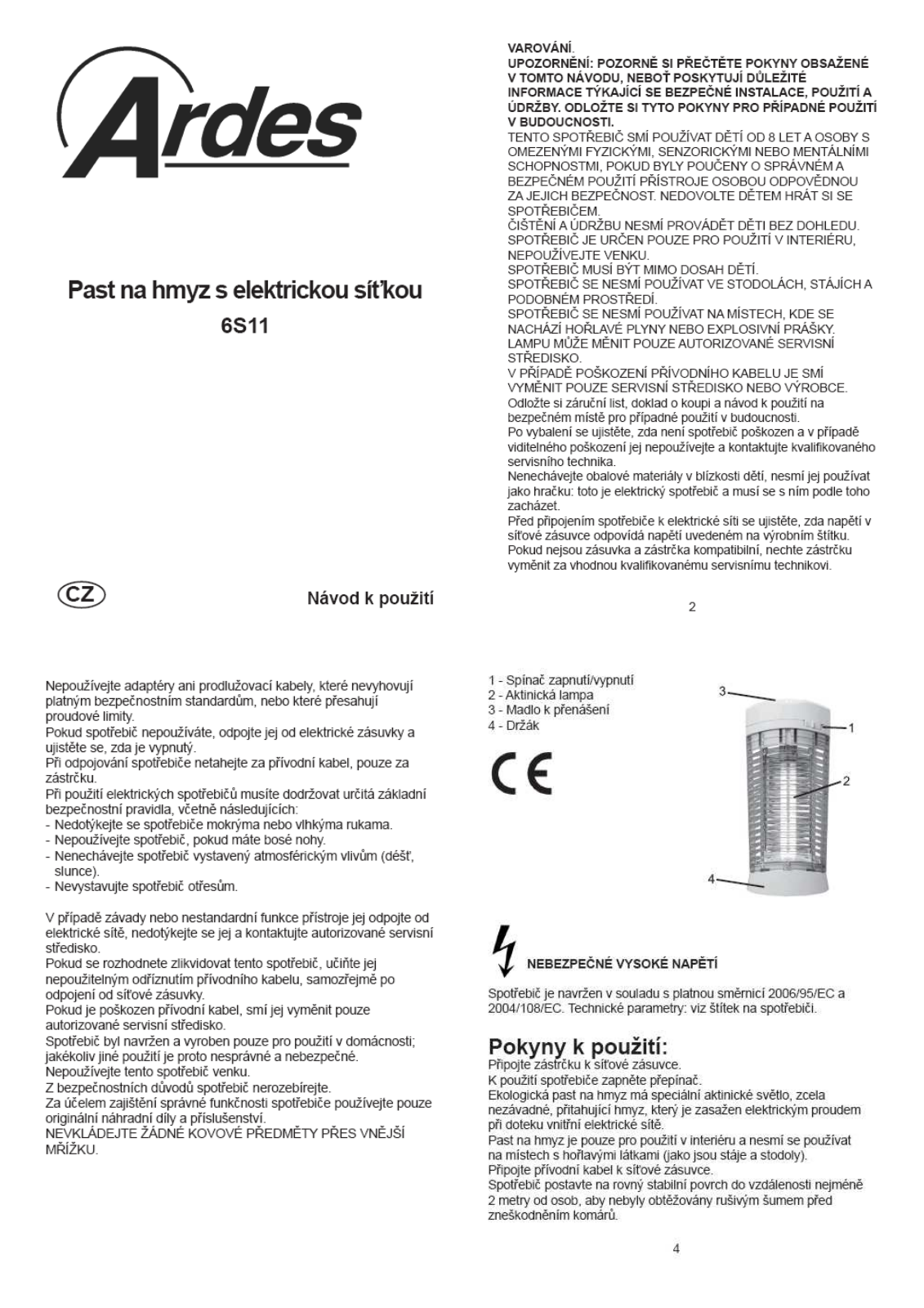 Ardes S11A User Manual