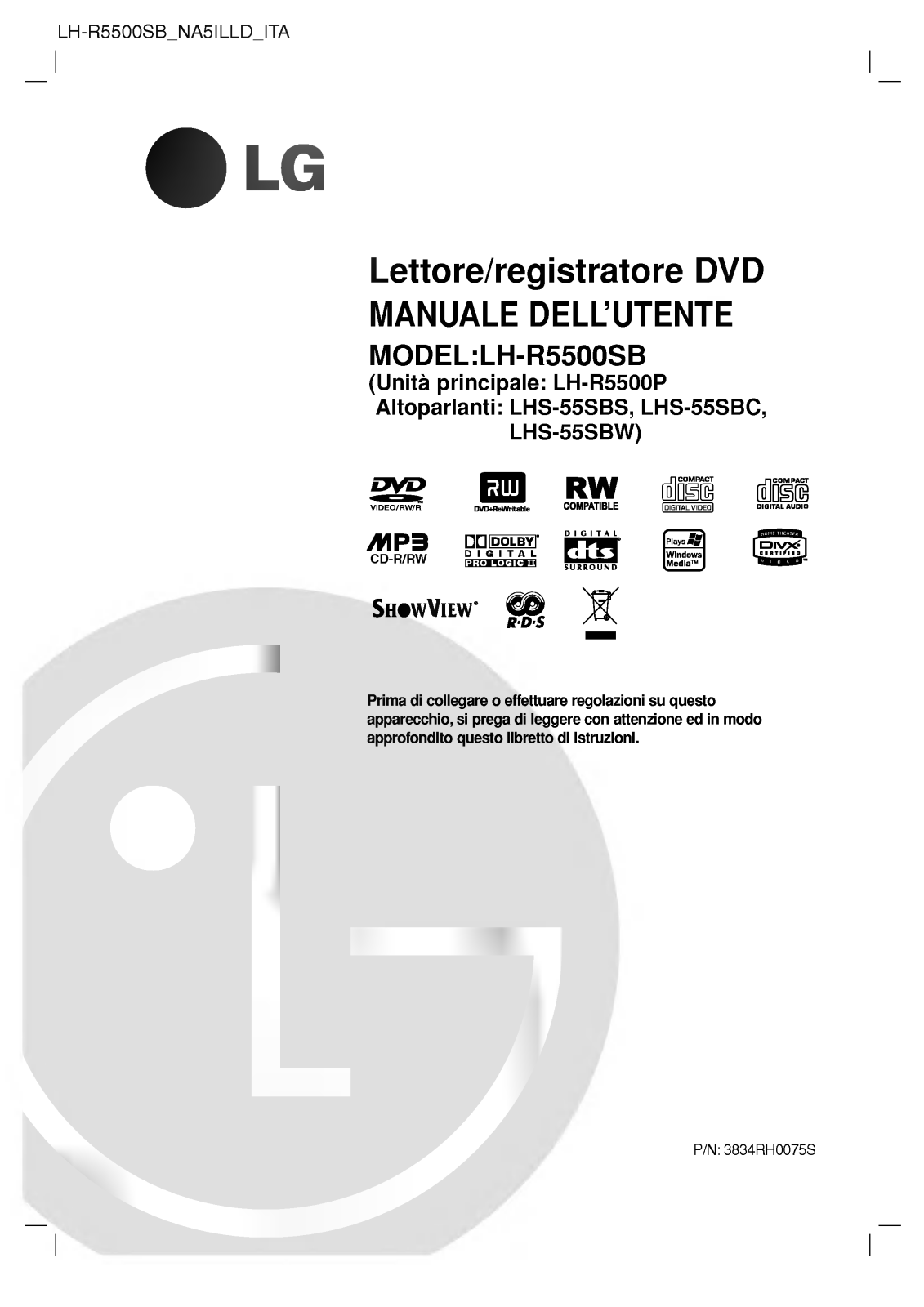 LG LH-R5500SB User Manual