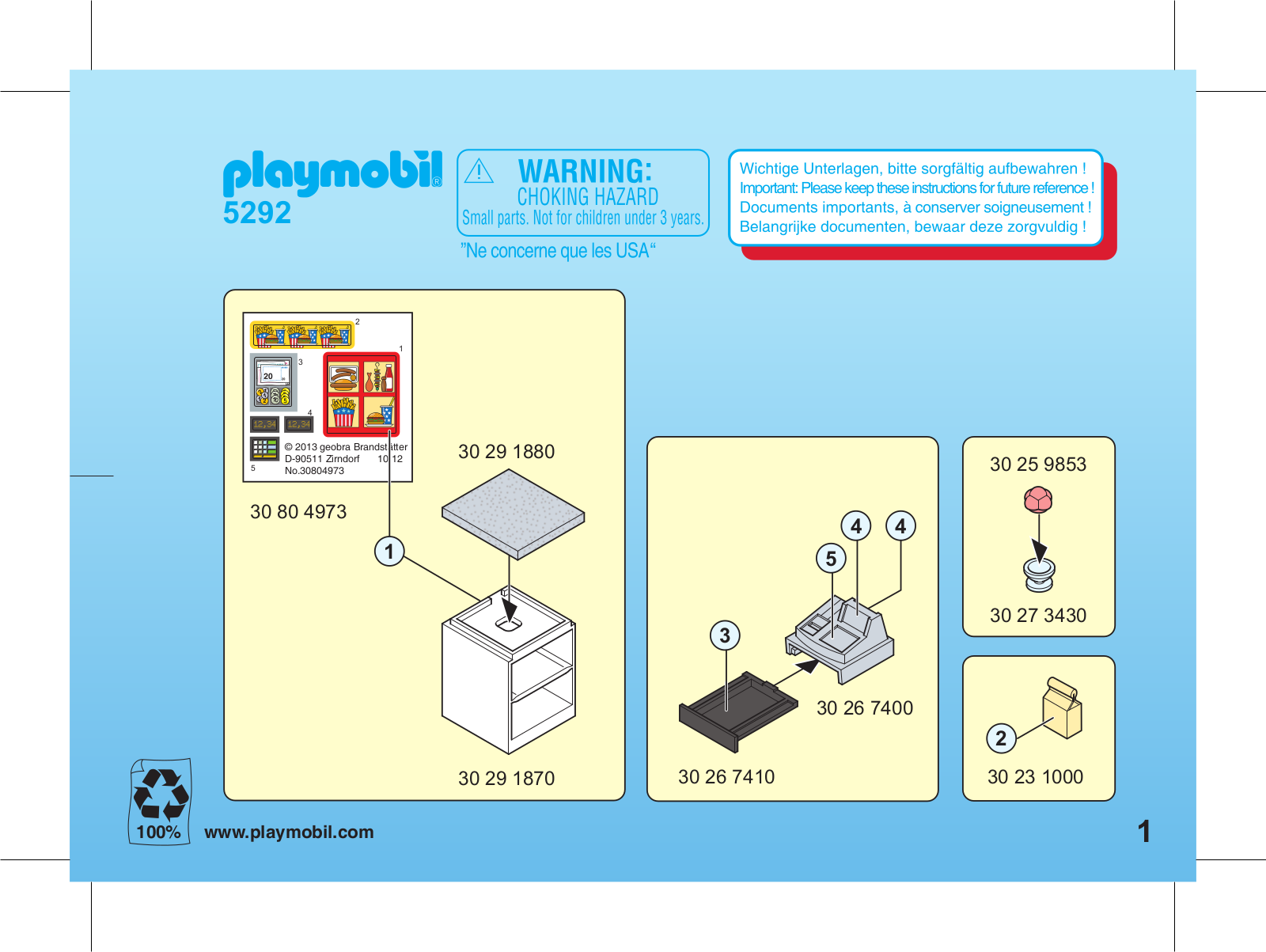 playmobil 5292 Service Manual