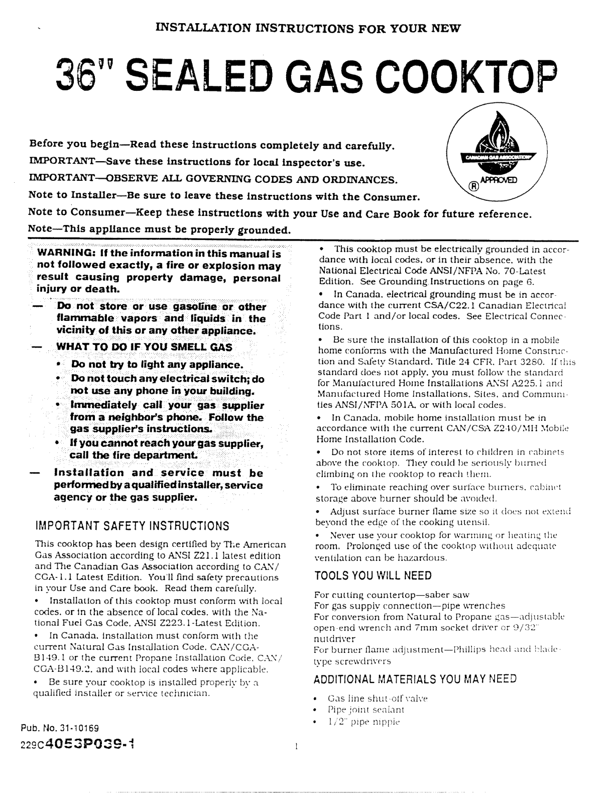 GE JGP626AEV1AA, JGP626BEV1BB, JGP626BEV2BB, JGP626WEV1WW Installation Guide - ManualMachine.com