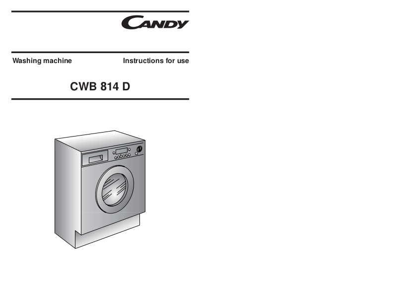 Candy CWB 814 D User Manual