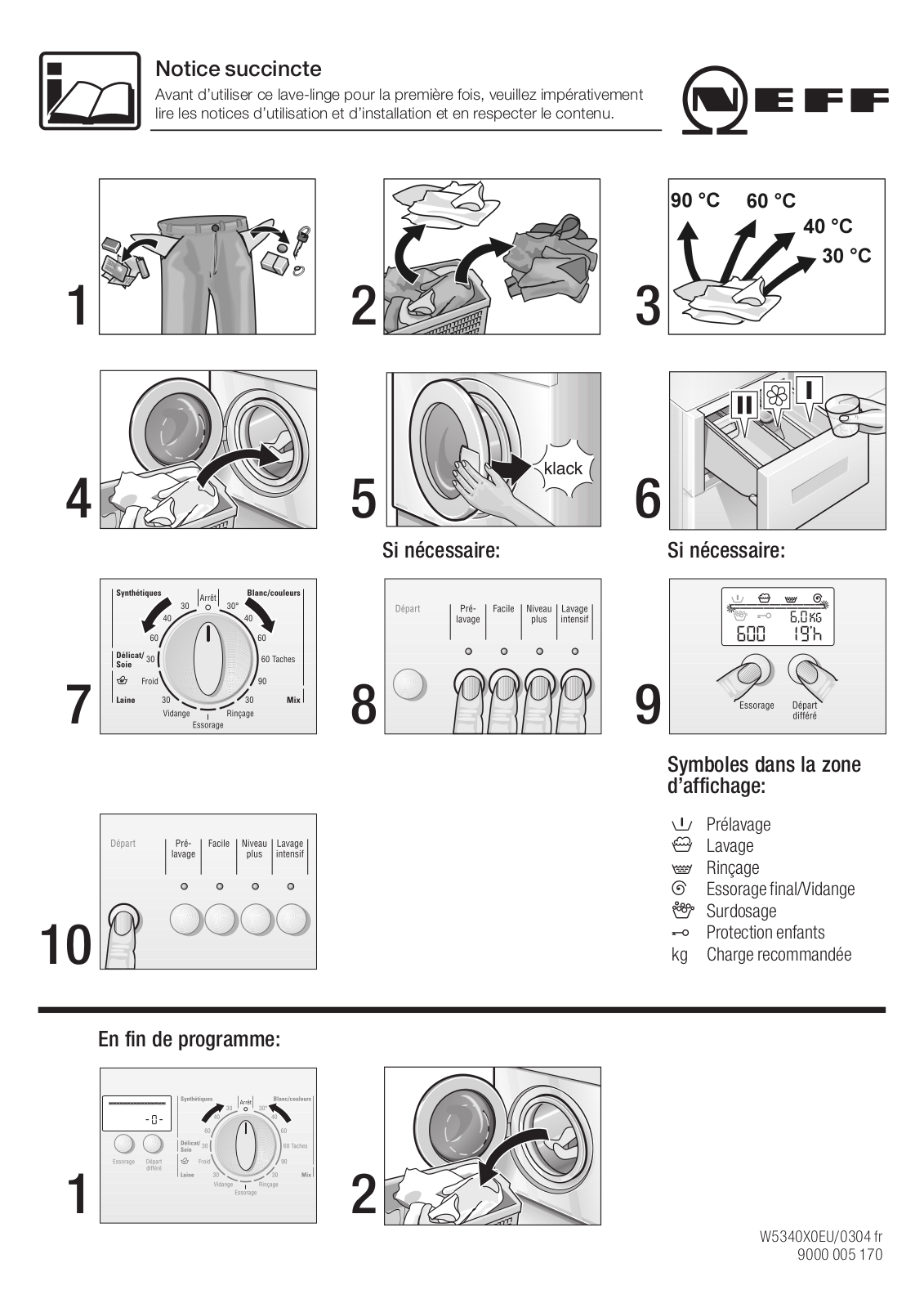 Neff W5340X0EU User Manual