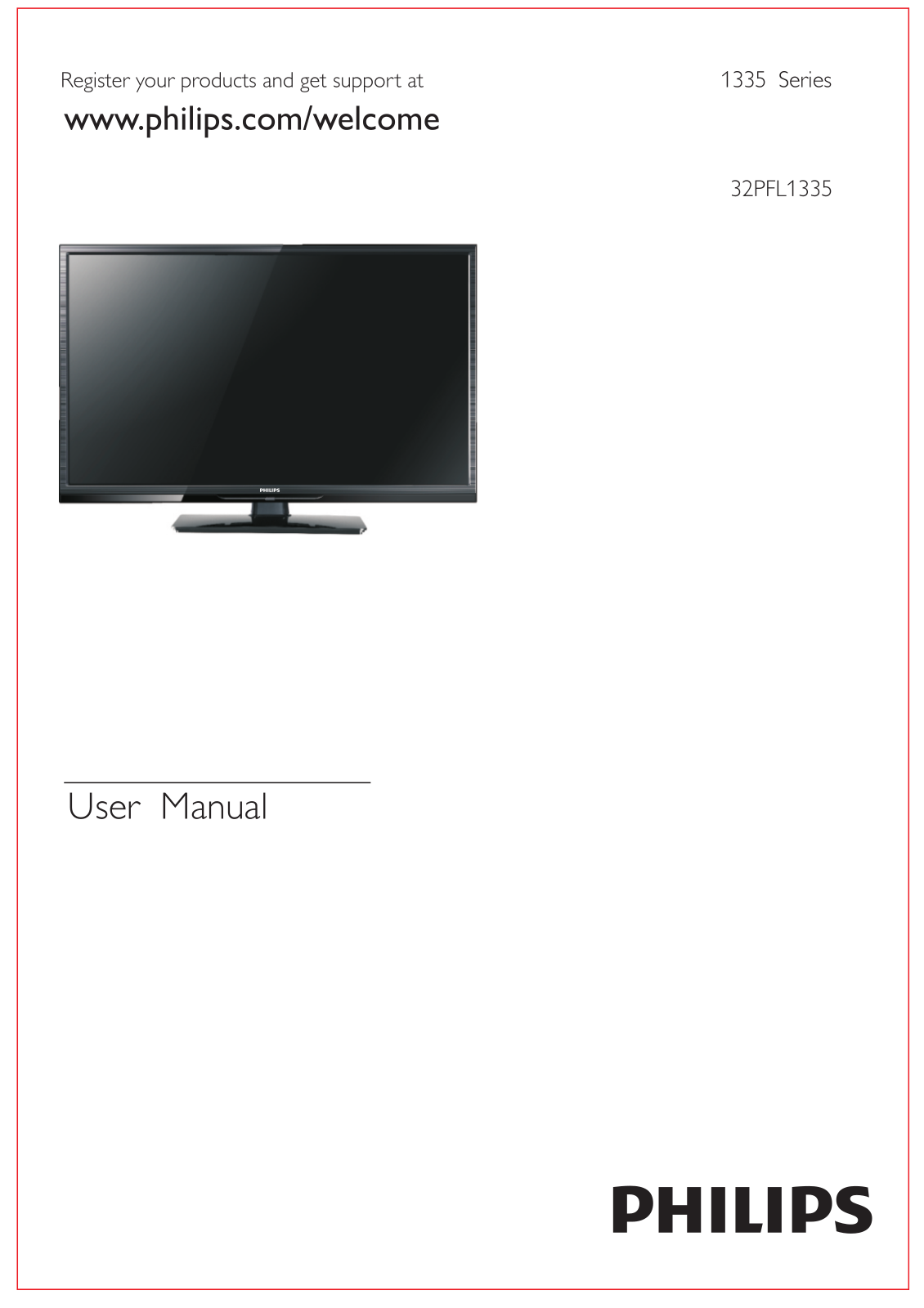 Philips 32PFL1335S User Manual
