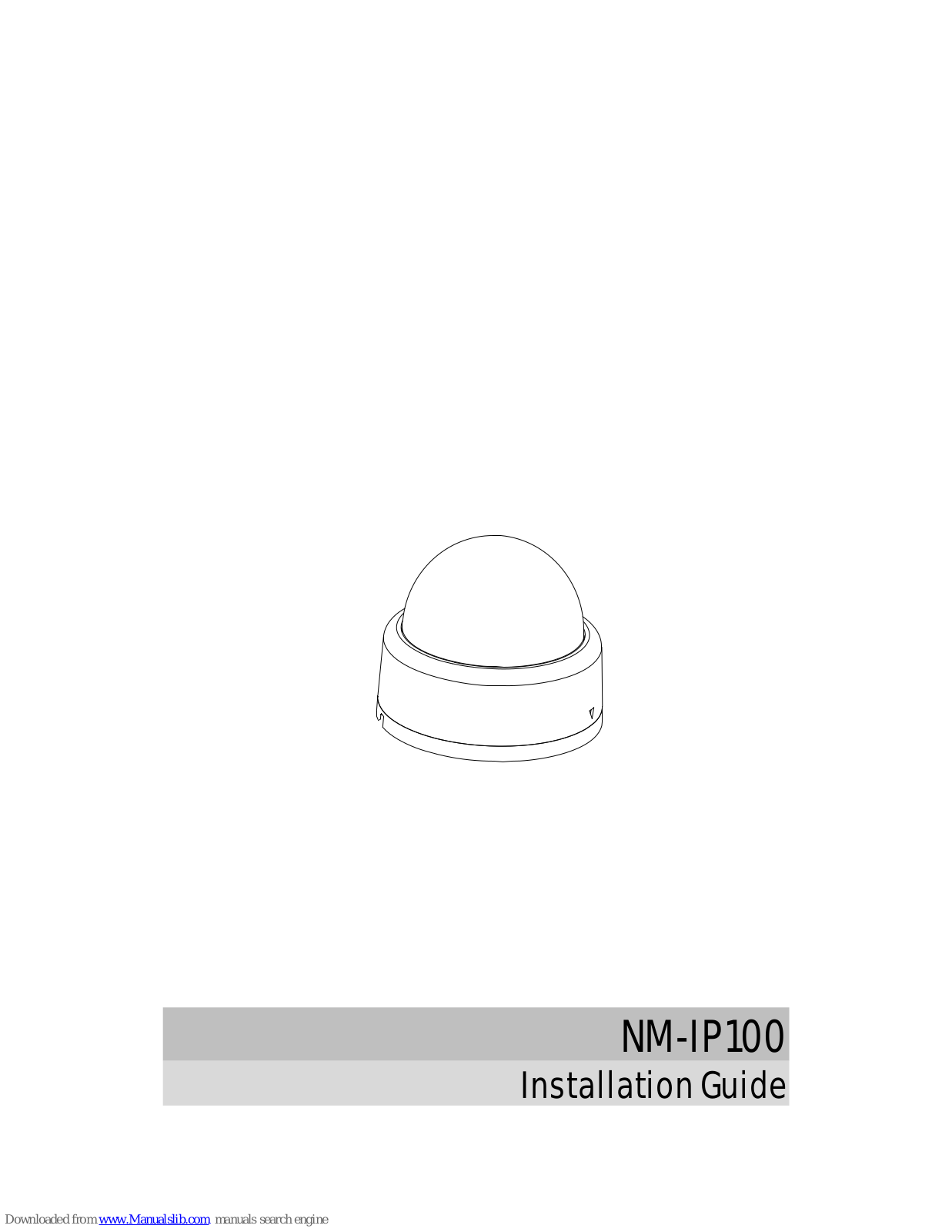 Mitsubishi Electric NM-IP100 User Manual