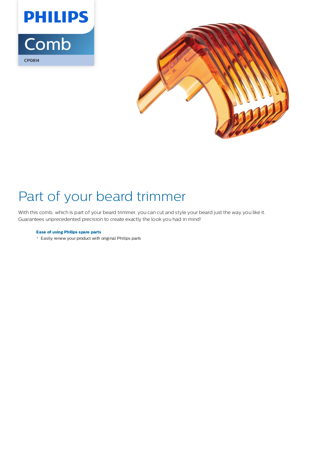 Philips CP0814/01 leaflet - ManualMachine.com