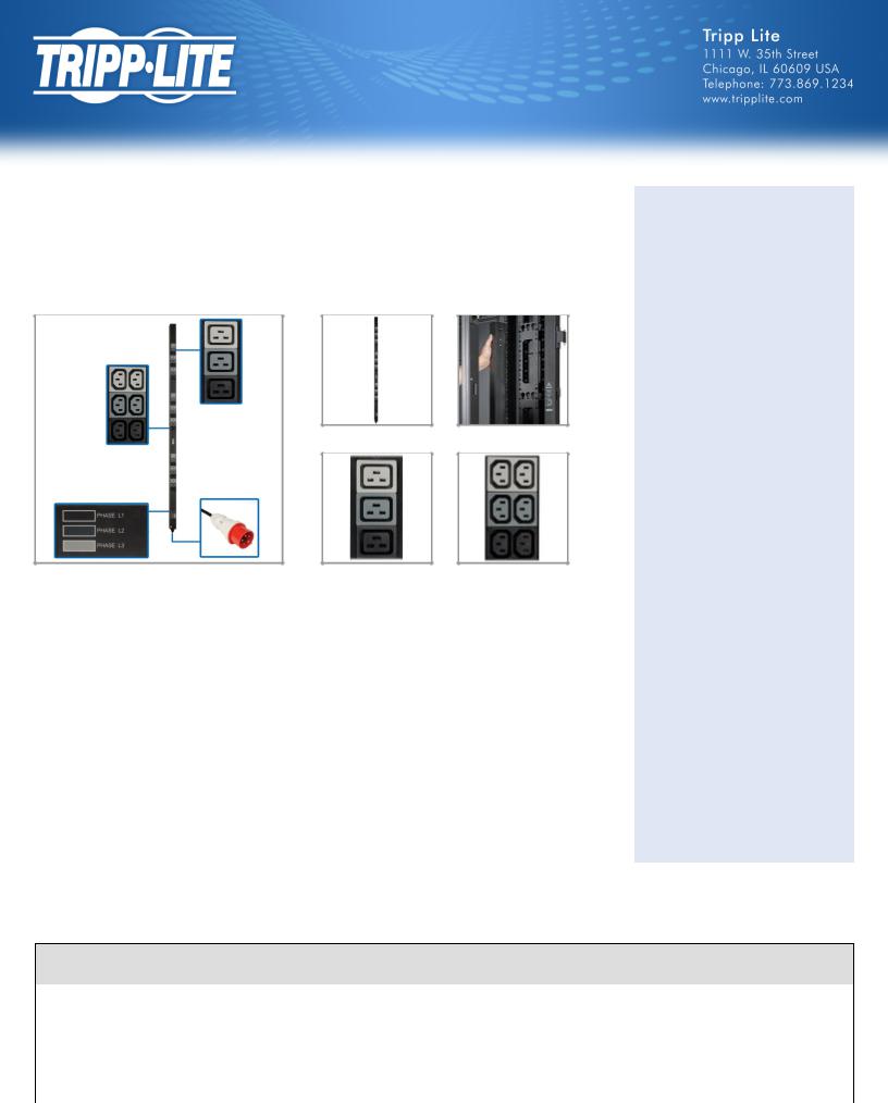 Tripp Lite PDU3XV6G20 User Manual