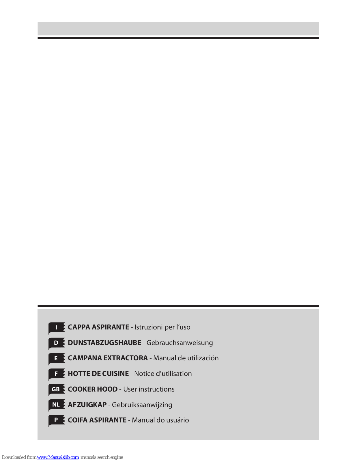 Belling 9000 AWBL, 1000 AWBL User Instructions