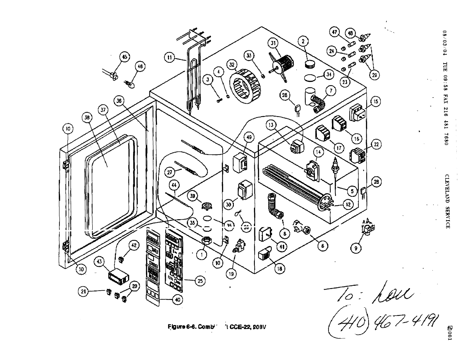 Cleveland CCE-22 Parts List