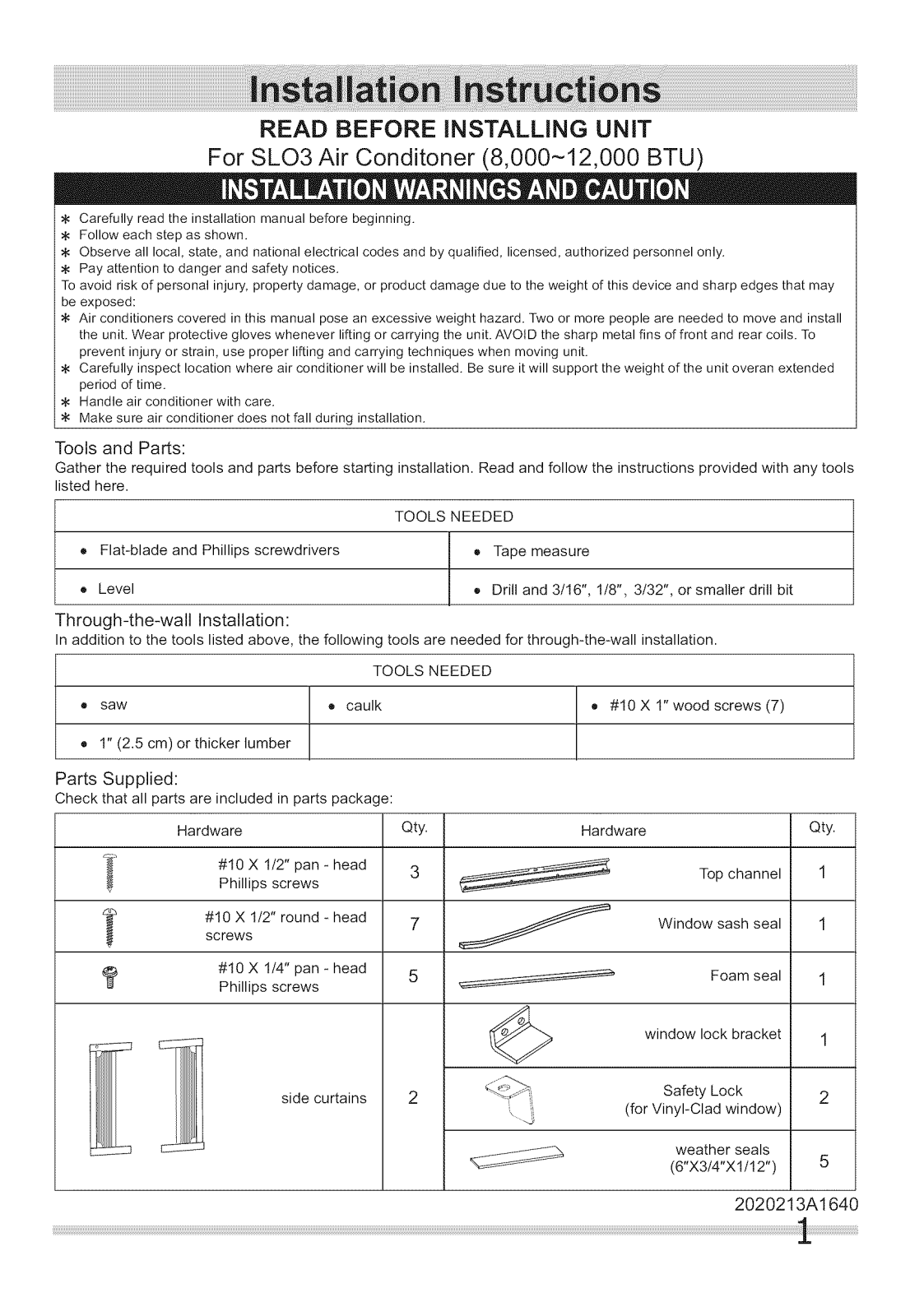 Frigidaire CAHE8ERR410A17, CAHE8ERR410A14, CAHE8ERR410A15, CAHE12ERR410A14, CAH12ECR20 Installation Guide - ManualMachine.com