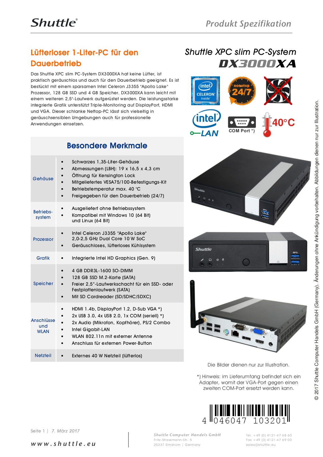 Shuttle DX3000XA User Manual