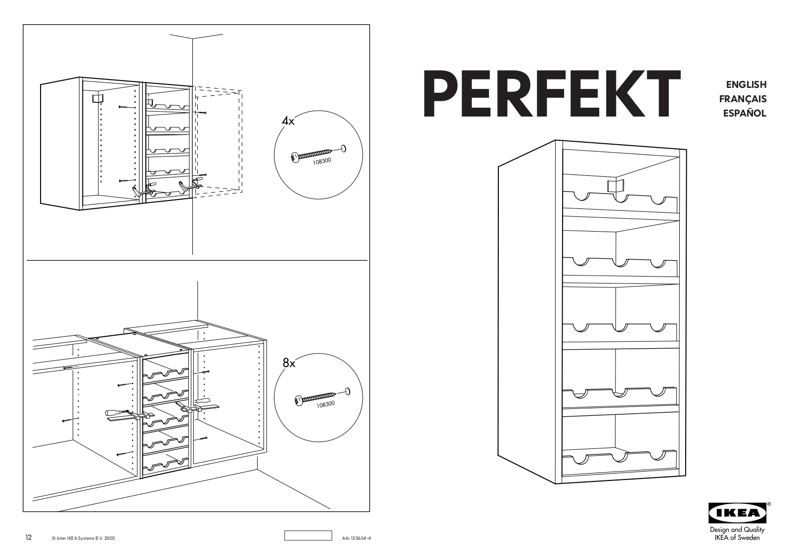 IKEA PERFEKT User Manual