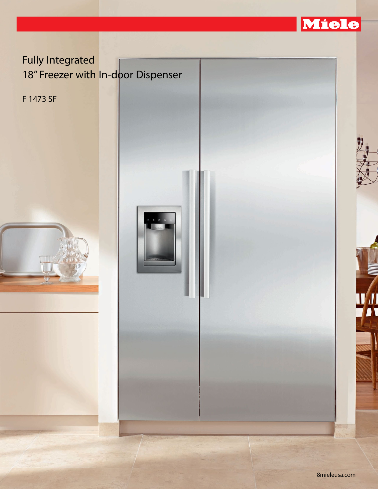 Miele F 1473 SF Specification