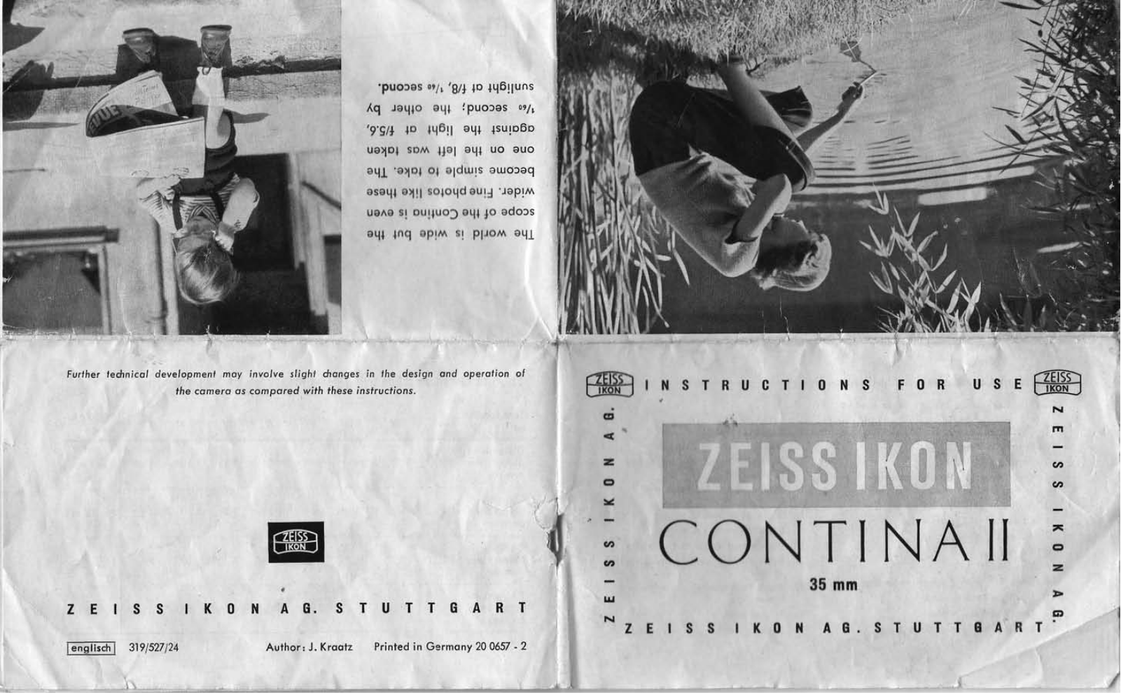 Zeiss Ikon Contina II Instructions