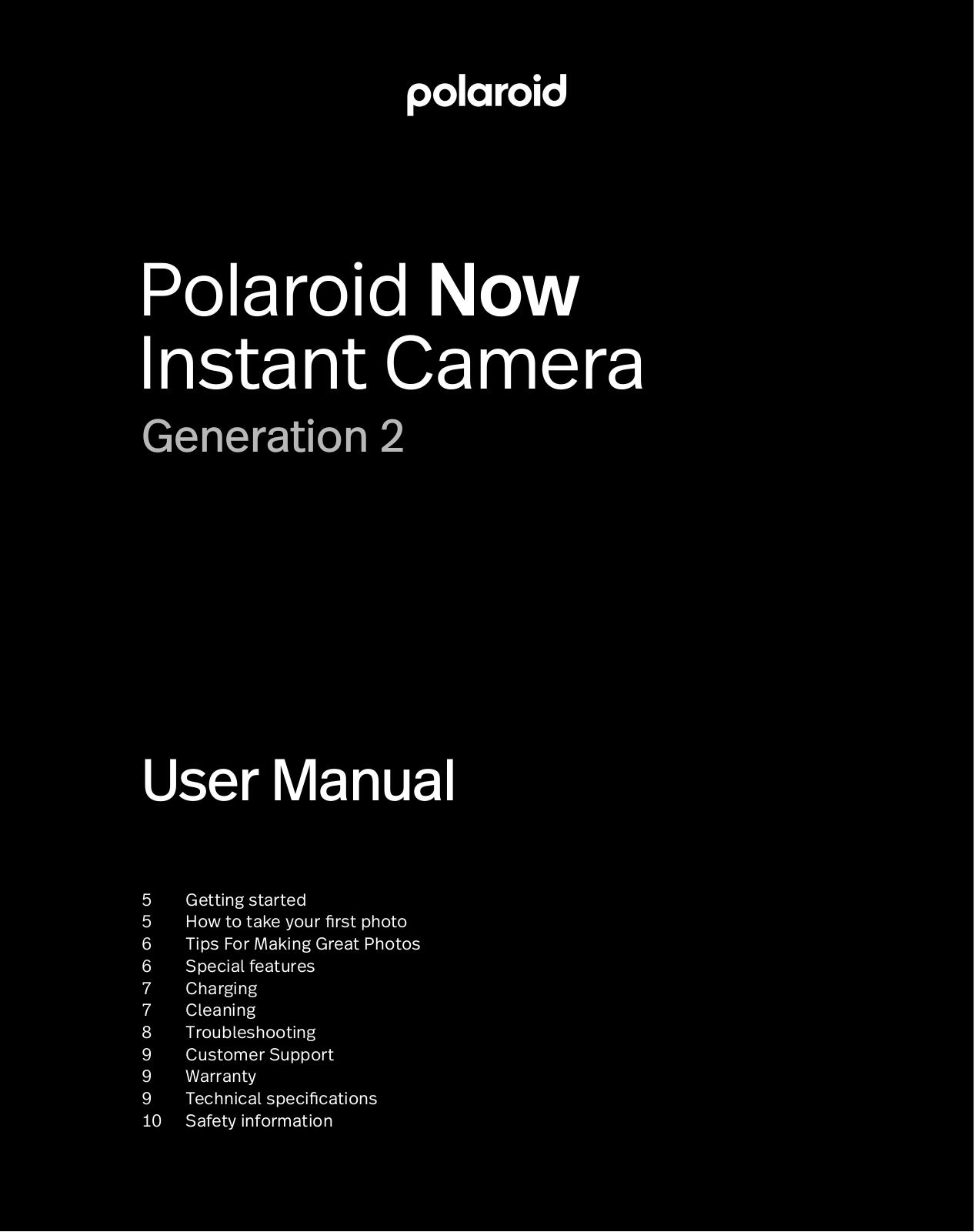 Polaroid Now Gen 2 Polaroid Kamera (Selvtimer) Manual