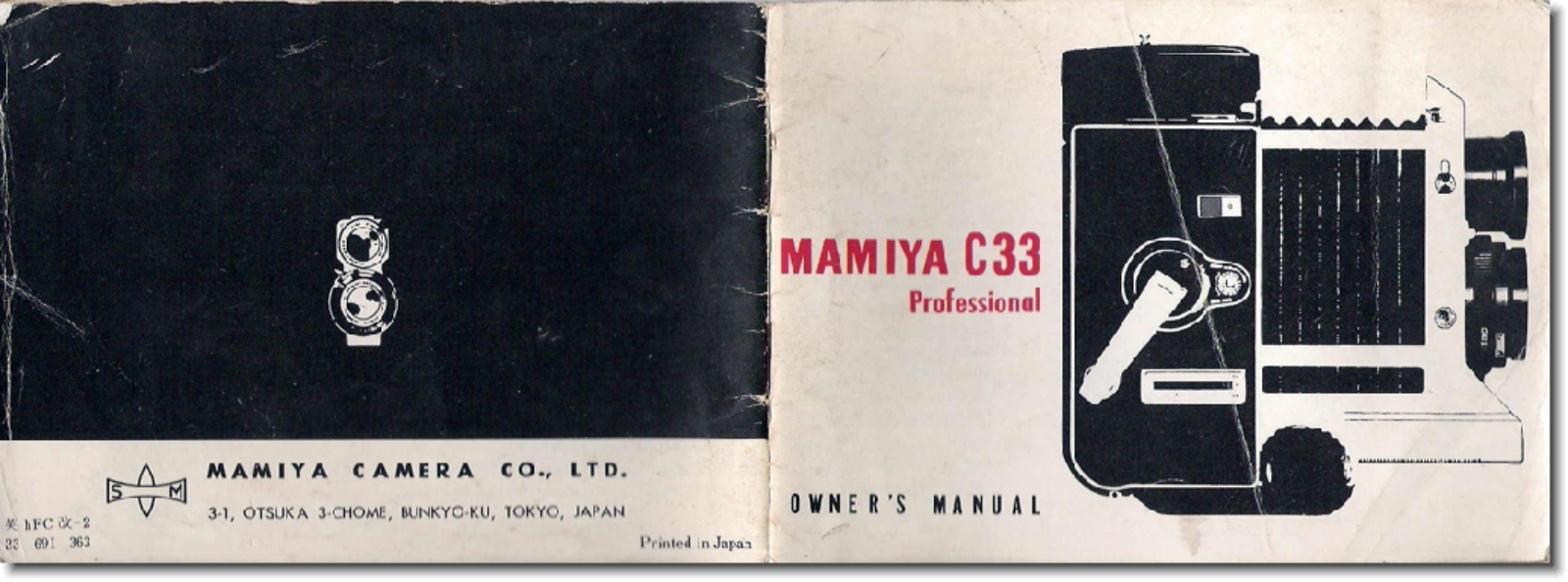 Mamiya C33 Owner's Manual
