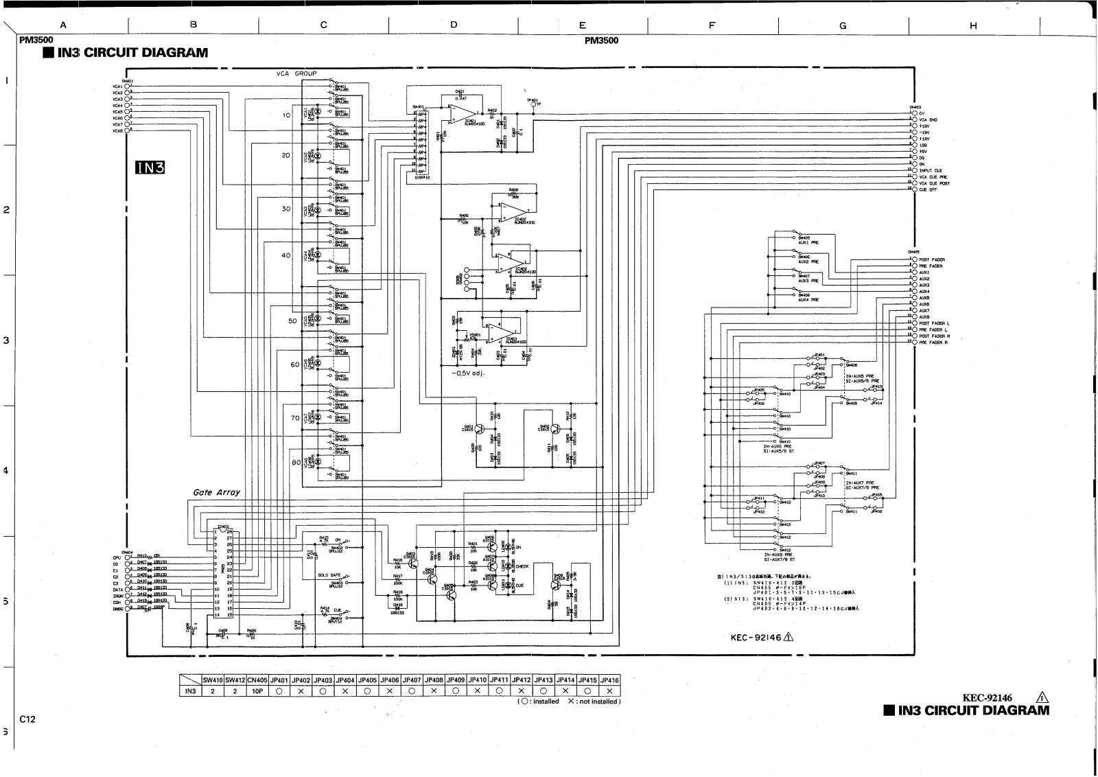 Yamaha pm3500-m, PM-3500d-in3 User Manual