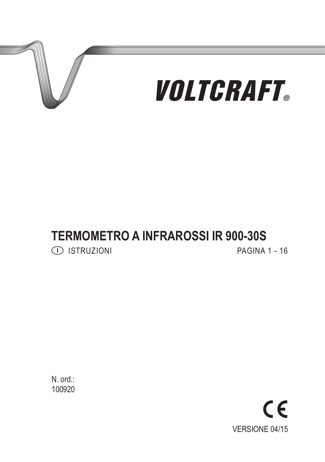 VOLTCRAFT IR 900-30S User guide