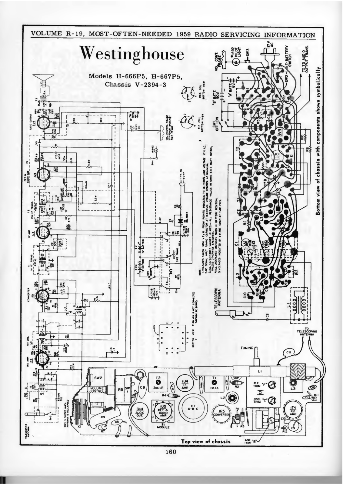 Westinghouse H-666P5, H-667P5 Schematic