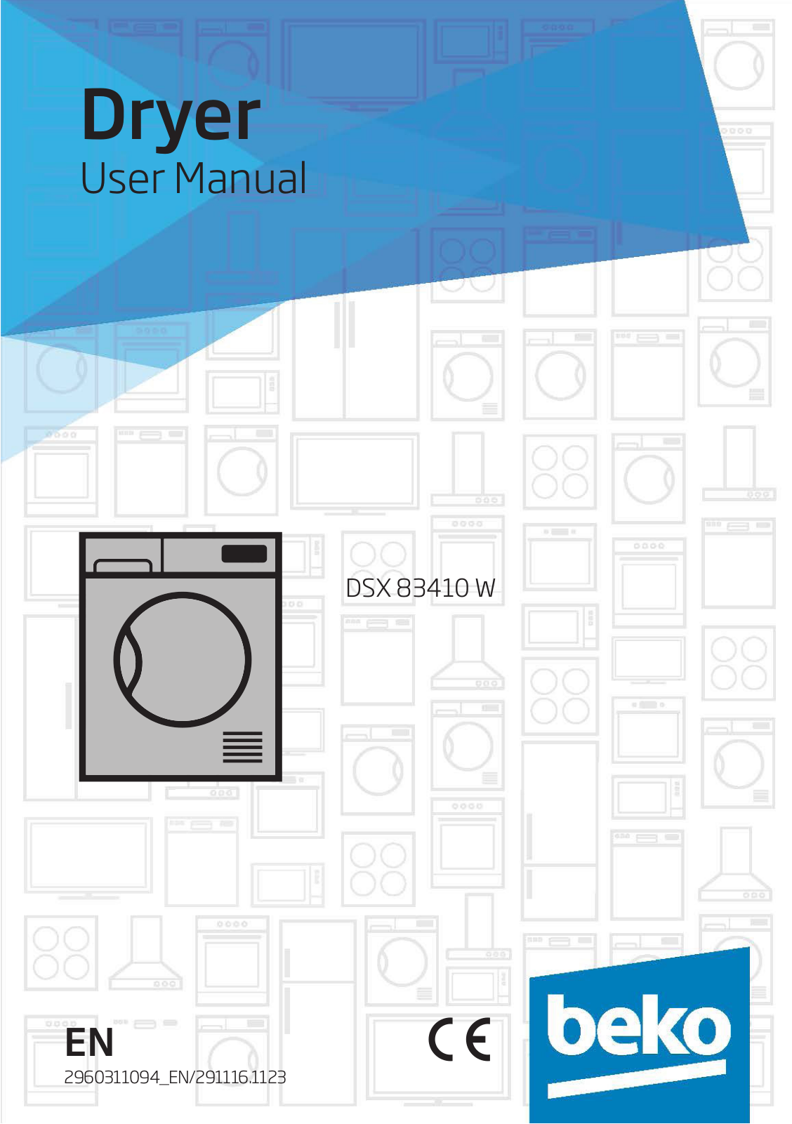 Beko DSX 83410 W User Manual