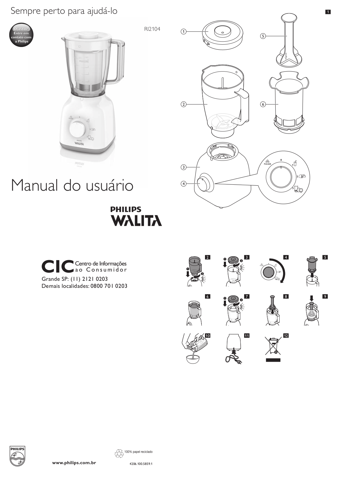 Philips RI2104 User Manual