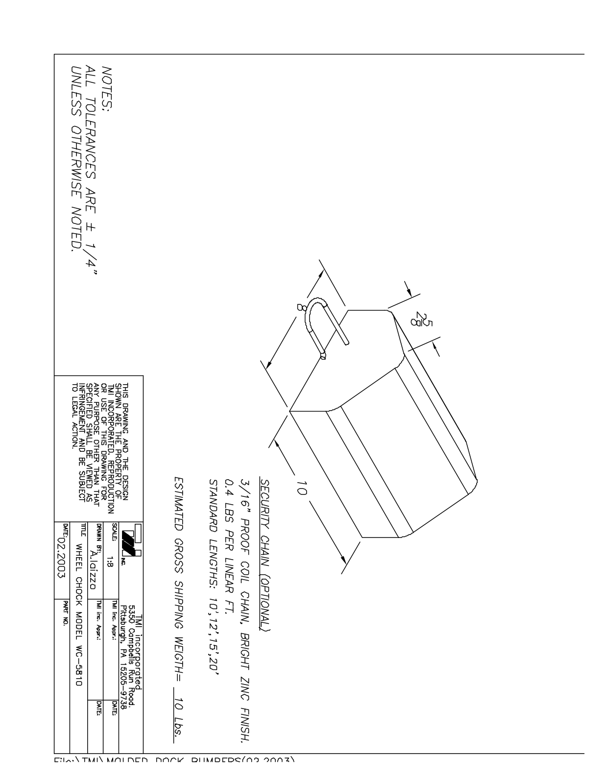 Tmi WC-5810 User Manual