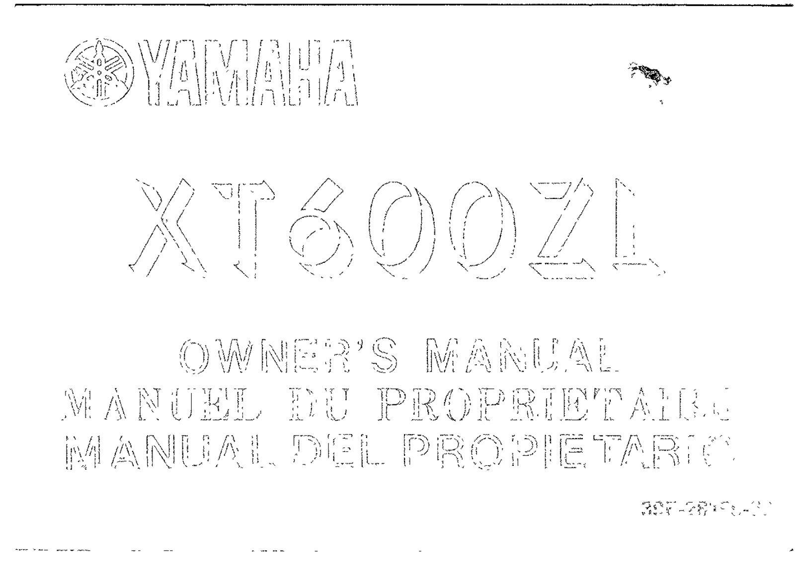 Yamaha XT600 ZL 1984 Owner's manual