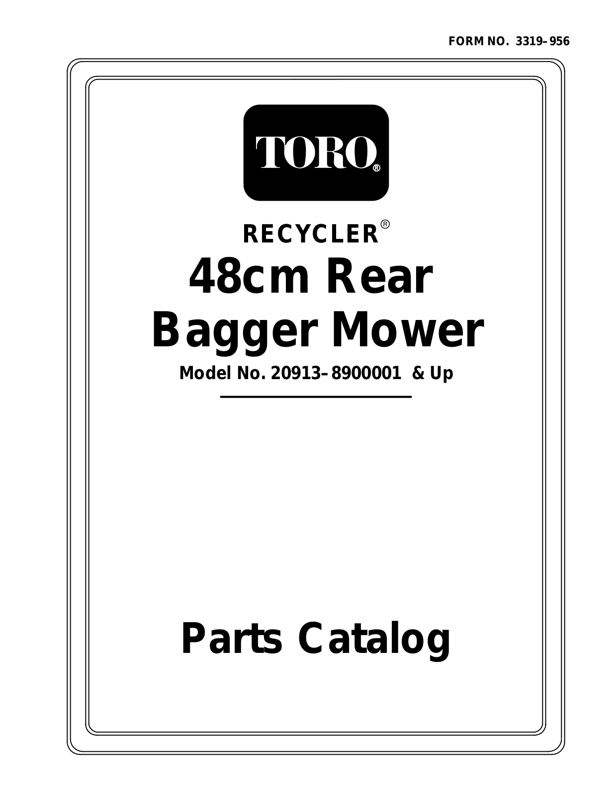 Toro 20913 Parts Catalogue