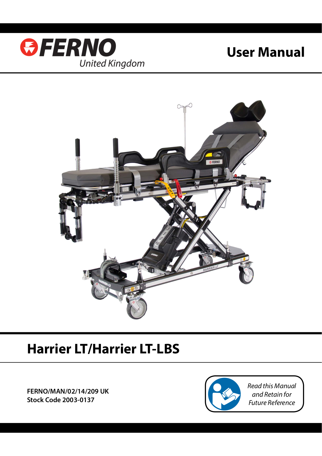 Ferno Harrier LT-LBS, Harrier LT User Manual