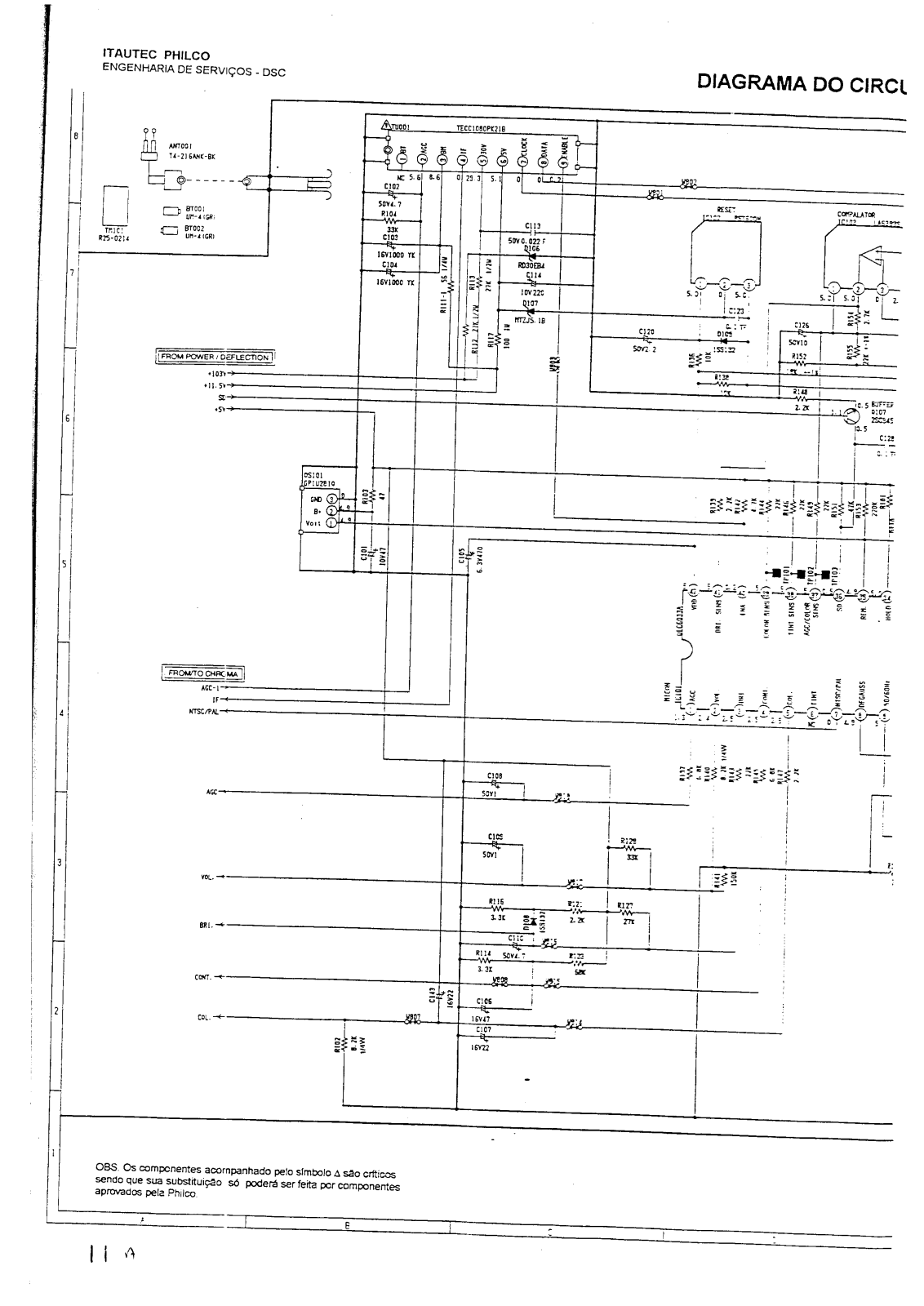 Philco PCR-1046 Schematic