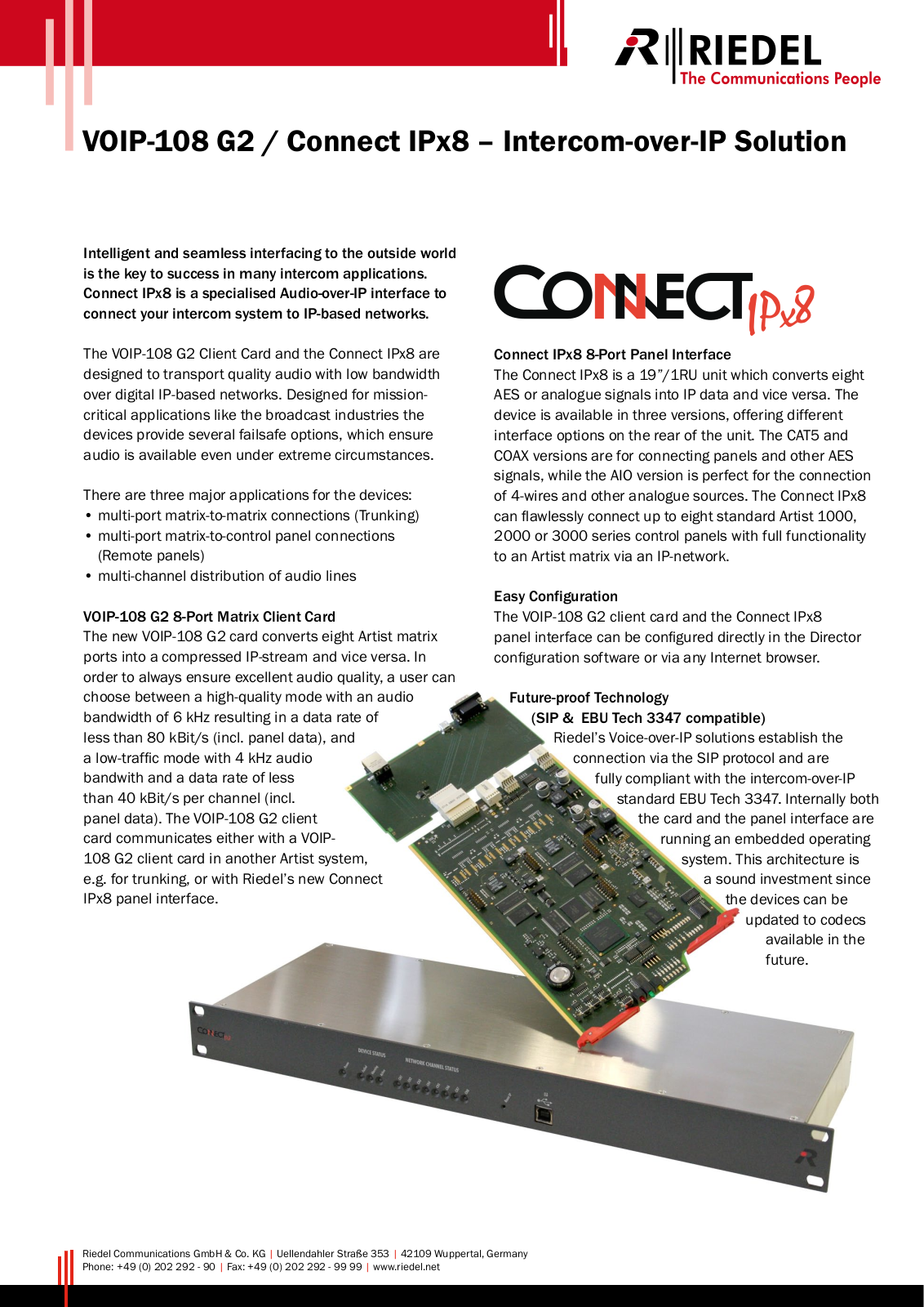 RIEDEL Connect IPx8 User Manual