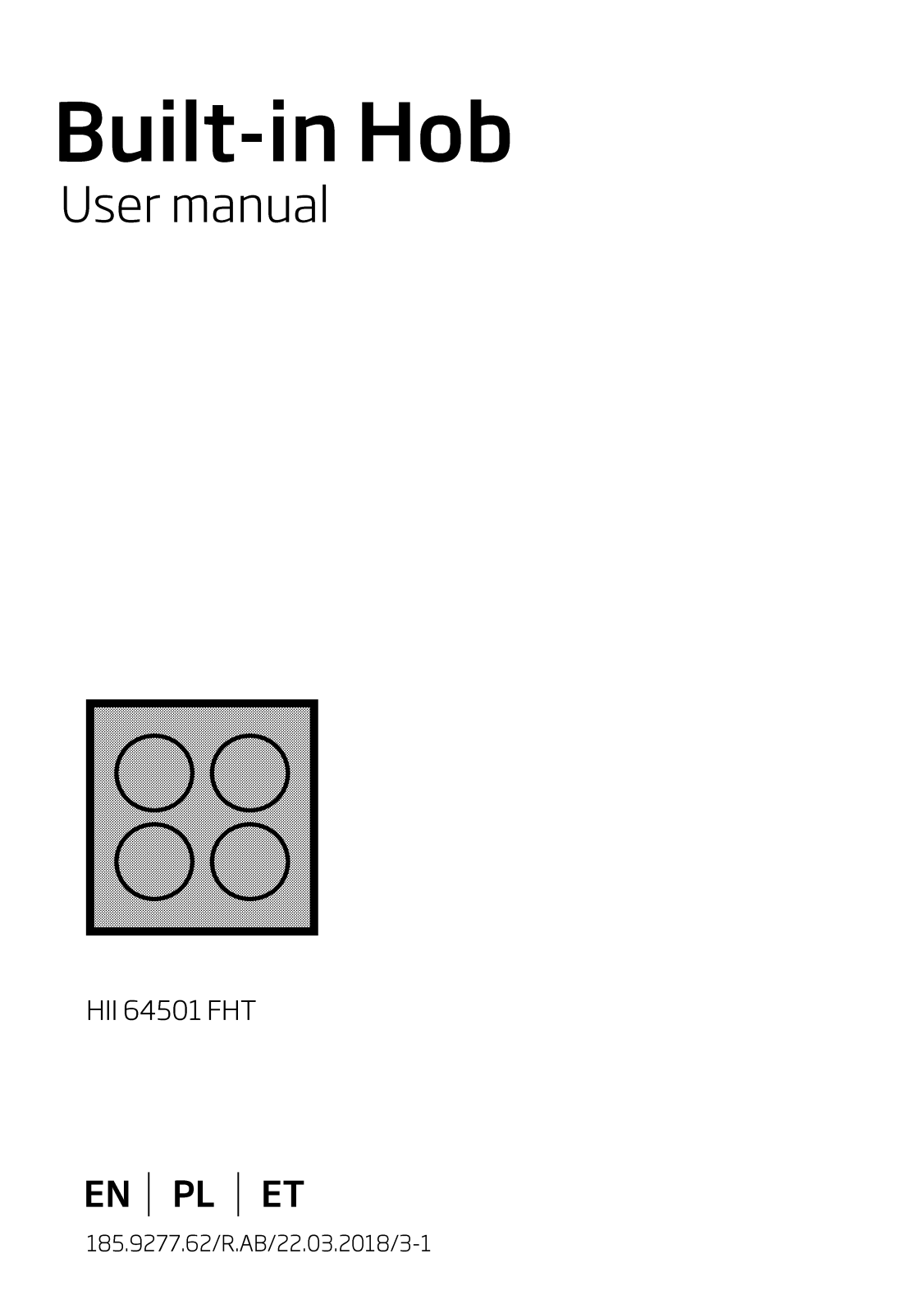 Beko HII 64501 FHT User manual