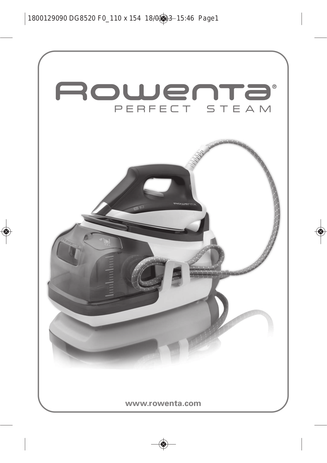 ROWENTA DG8520F0 User Manual