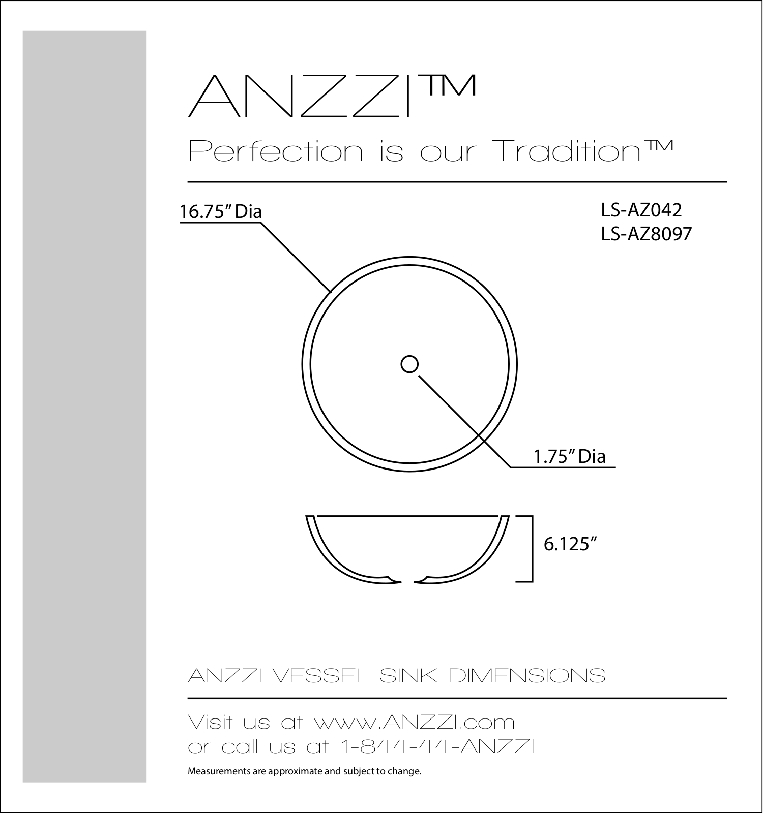 ANZZI ANZI1555 Dimensions - ManualMachine.com